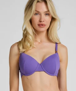 Luxuriöses Bügel-Bikini-Top mit Polsterung - Lila