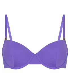 Luxuriöses Bügel-Bikini-Top mit Polsterung - Lila