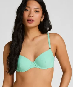 Luxuriöses Bügel-Bikini-Top mit Polsterung - Grün