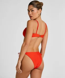 Luxuriöses Bügel-Bikini-Top mit Polsterung - Rot