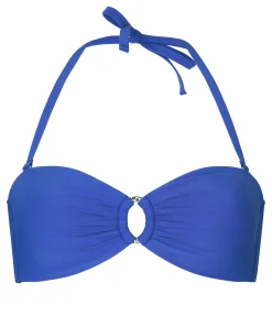 Luxus Bandeau Bikini-Top - Blau
