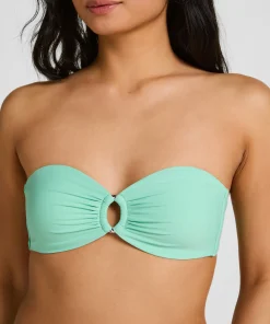 Luxus Bandeau Bikini-Top - Grün