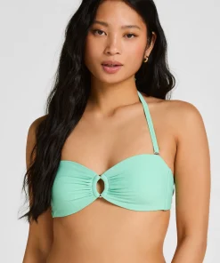 Luxus Bandeau Bikini-Top - Grün