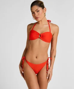Luxus Bandeau Bikini-Top - Rot