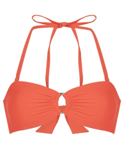 Luxus Bandeau Bikini-Top - Rot