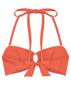 Luxus Bandeau Bikini-Top - Rot