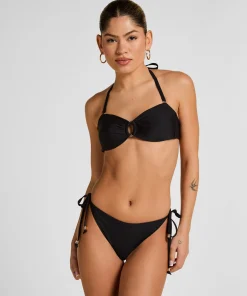 Luxus Bandeau Bikini-Top - Schwarz