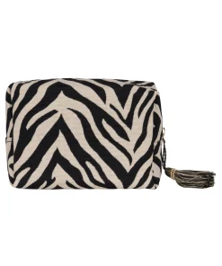 Make-Up Tasche Zebra - Schwarz