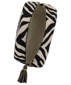 Make-Up Tasche Zebra - Schwarz
