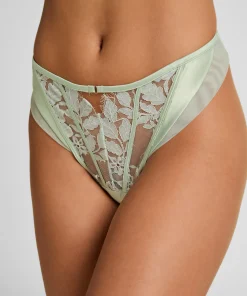 Malou Highleg String - Grün