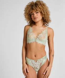 Malou Highleg String - Grün