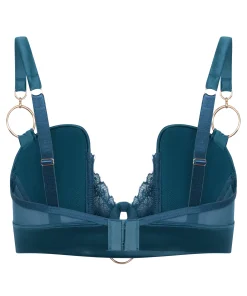 Marjolein Vorgeformter Longline-Bügel-BH - Blau