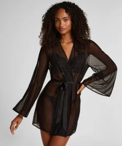 Mesh-Kimono Imani - Schwarz