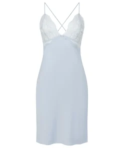 Miri Satin-Negligé - Blau
