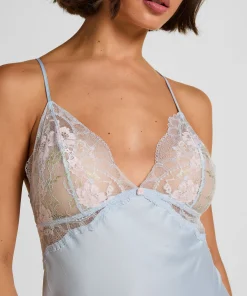 Miri Satin-Negligé - Blau