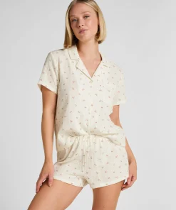 Musselin-Shorts - Weiß