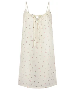 Musselin-Slipdress - Weiß