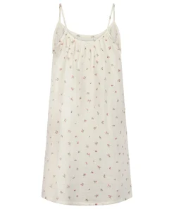 Musselin-Slipdress - Weiß