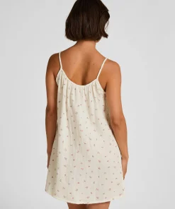 Musselin-Slipdress - Weiß
