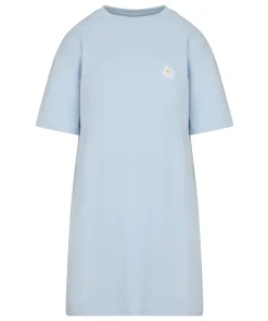 Nachthemd mit Rundhalsausschnitt - Blau