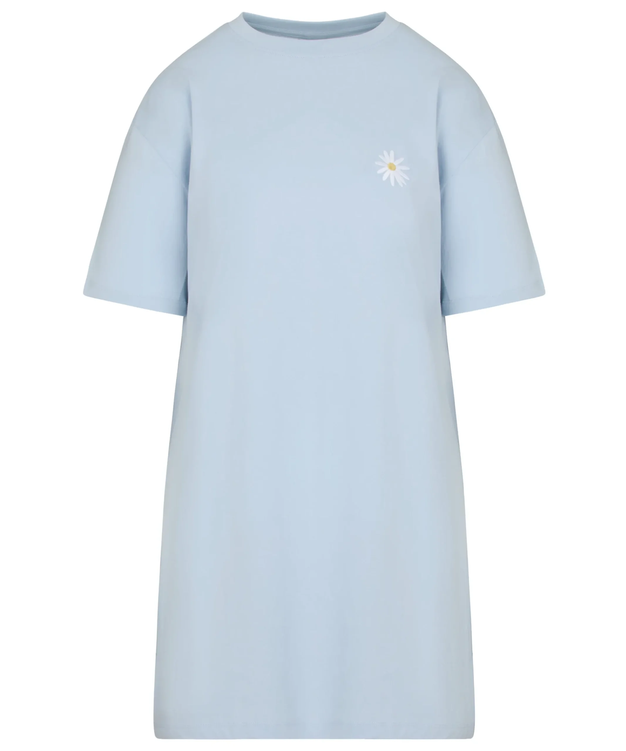 Nachthemd mit Rundhalsausschnitt - Blau