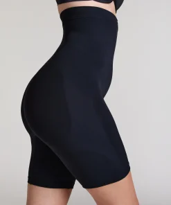 Nahtloser korrigierender Thigh Slimmer - Schwarz