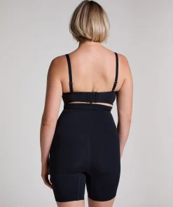 Nahtloser korrigierender Thigh Slimmer - Schwarz