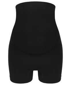 Nahtlose Umstandsshorts - Schwarz