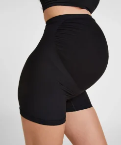Nahtlose Umstandsshorts - Schwarz
