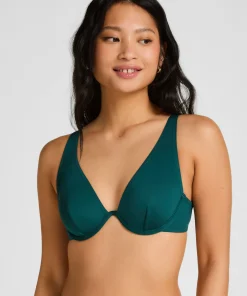 Neoprene-Bikinioberteil - Grün
