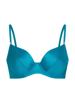 Nicht vorgeformtes Bügel-Bikini-Oberteil Aqua - Grün