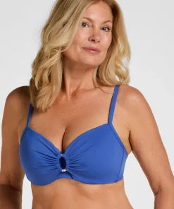 Nicht-vorgeformtes Bügel-Bikini-Top Luxe - Blau