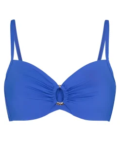 Nicht-vorgeformtes Bügel-Bikini-Top Luxe - Blau