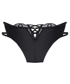 Olivia Brazilian mit hohem Beinausschnitt - Schwarz