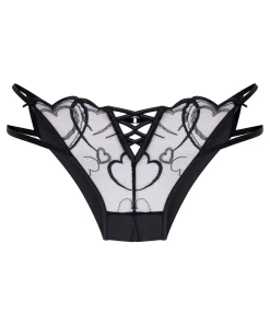 Olivia Brazilian mit hohem Beinausschnitt - Schwarz