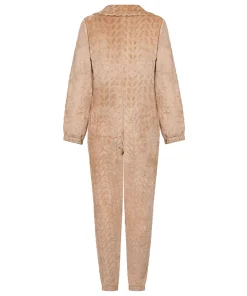 Onesie Cable mit Reißverschluss - Beige