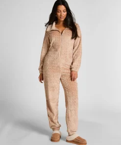 Onesie Cable mit Reißverschluss - Beige