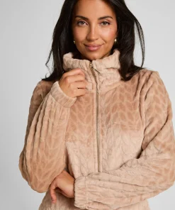 Onesie Cable mit Reißverschluss - Beige