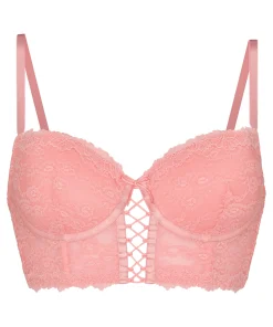Padded Underwired Longline Bra Aveline - Rosa