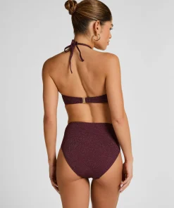 Panama High-Waist Bikinihose - Lila