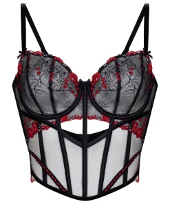 Peonie Bustier - Schwarz