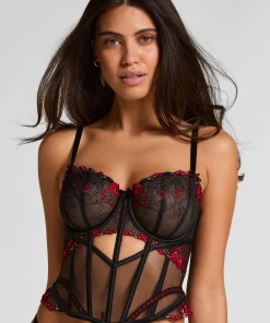 Peonie Bustier - Schwarz