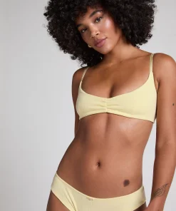 Pointelle Bralette - Gelb