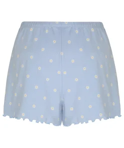 Pointelle-Shorts - Blau