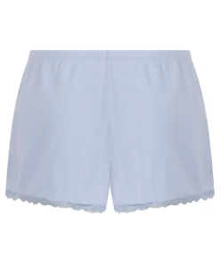 Pointelle-Shorts - Blau