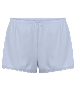 Pointelle-Shorts - Blau