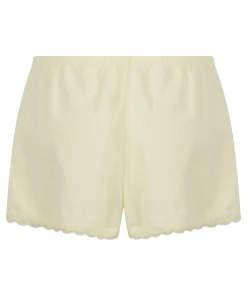 Pointelle-Shorts - Gelb