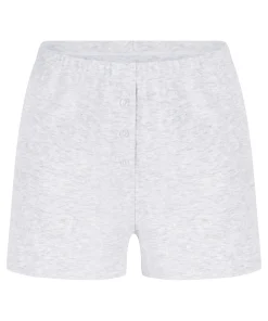 Pointelle-Shorts - Grau
