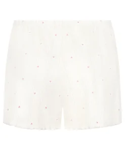 Pointelle-Shorts - Weiß