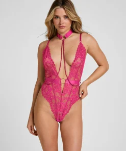 Private Body offenem Schritt Brandy - Rosa